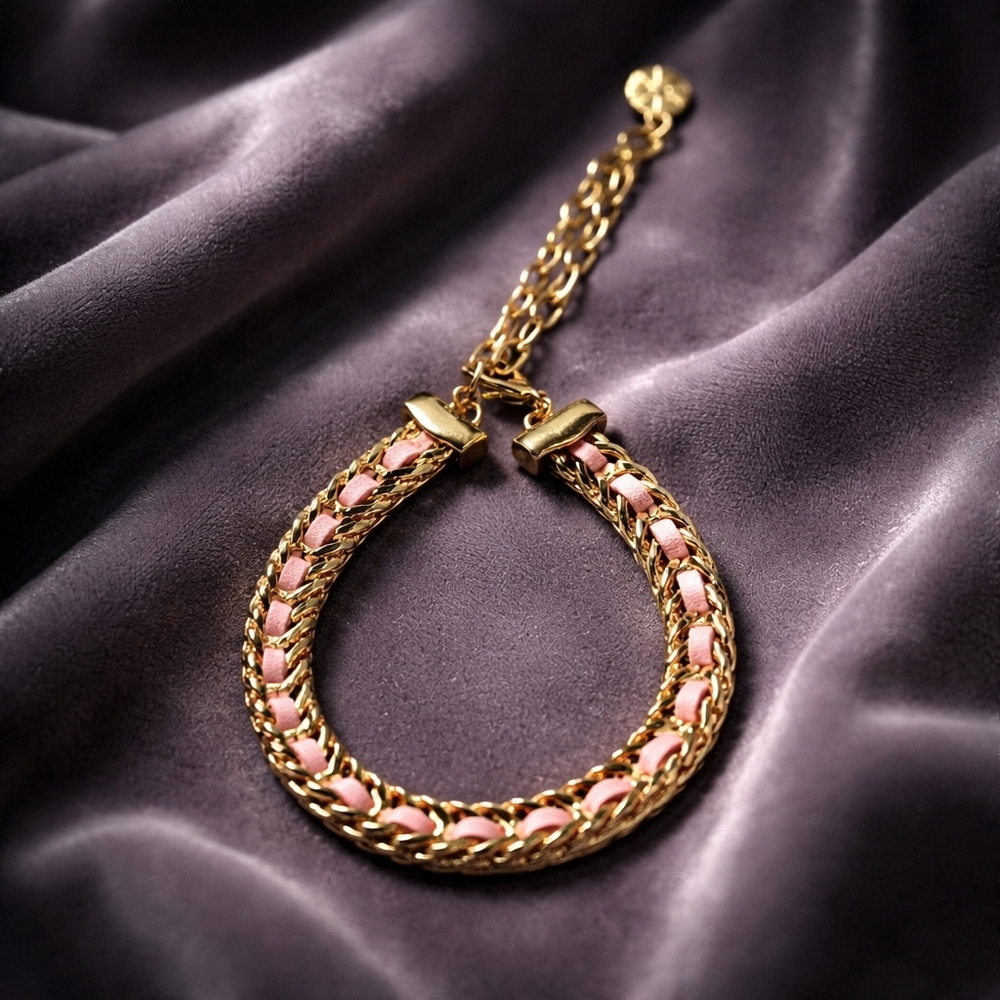 Mary Kay Elegant Gold and Pink Bracelet